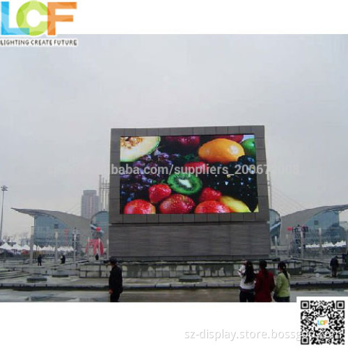 The auto show P10 full color big screen outdoor led tv